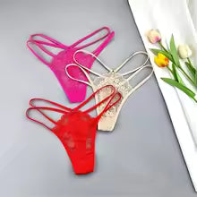 3 Pcs sexy Lace Strap Thong’s