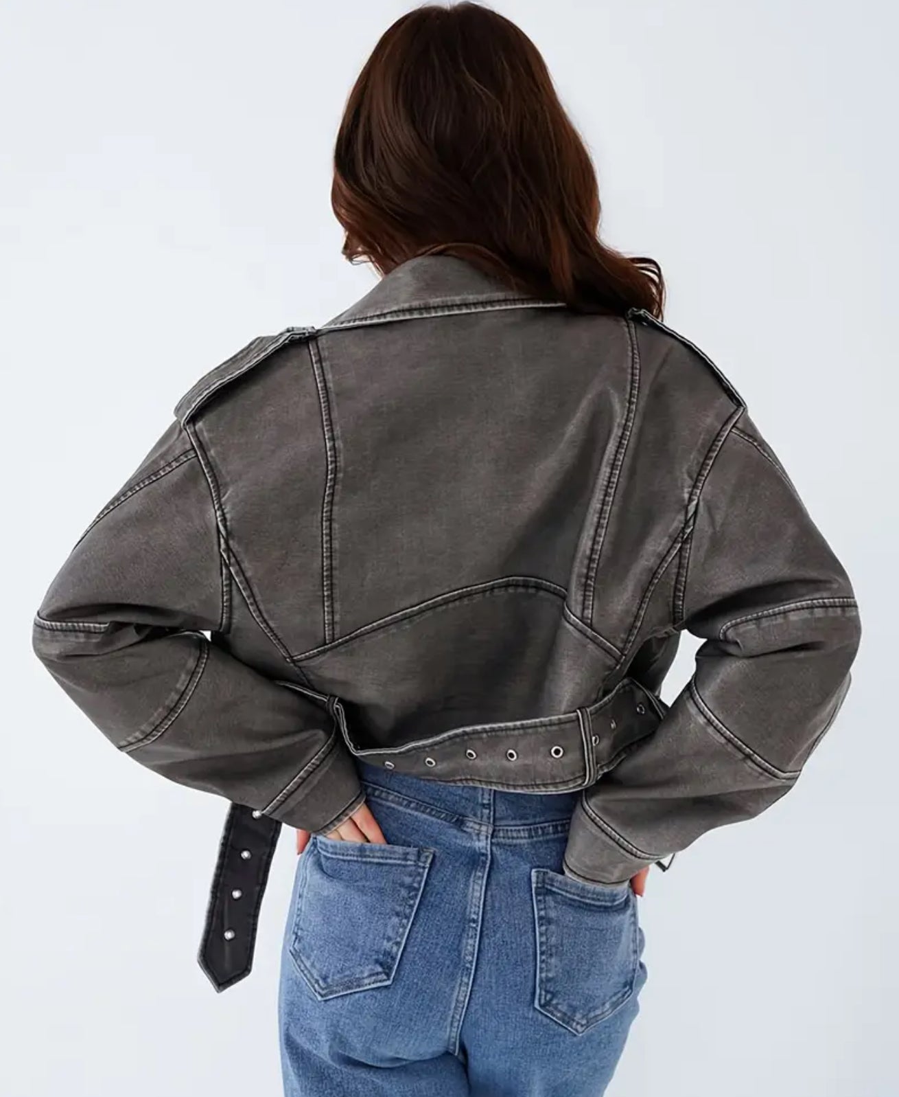 Women’s casual leather jacket