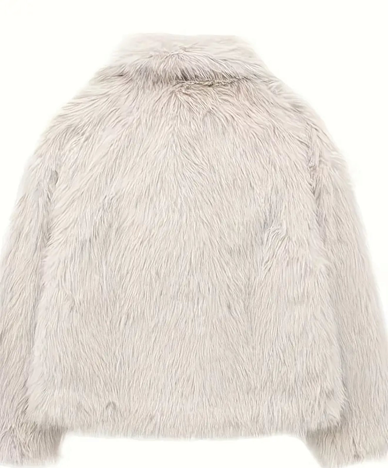 Women’s white fur coat