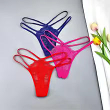 3 Pcs sexy Lace Strap Thong’s
